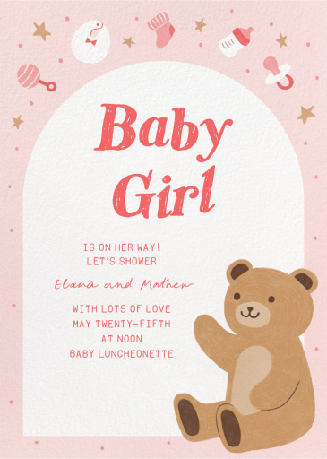 Honey Bear - Baby Shower Invitation by Paperless Post