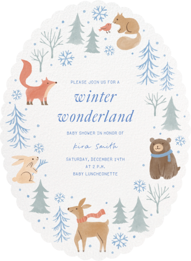 Winter Critters - Baby Shower Invitation by Paperless Post