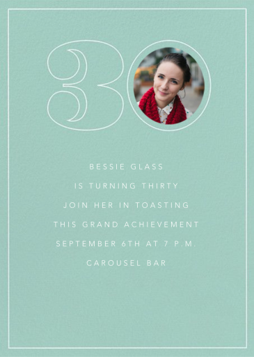 Milestone Portrait - Birthday Invitation by Paperless Post