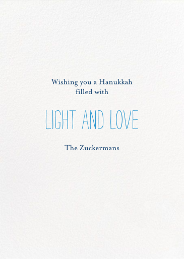 Where Are the Matches - Hanukkah Card by Mr. Boddington's Studio - Back