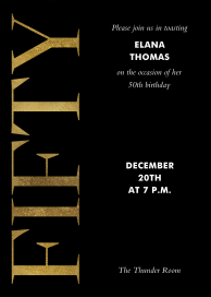 Luxe Lettering - Invitation by Paperless Post
