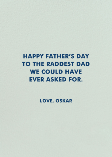 Dad Sneakers - Father's Day Card by Party Mountain - Back