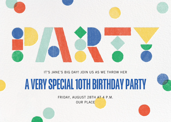 Birthday Blocks - Birthday Invitation by Paperless Post