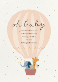 Little Lift-Off - Baby Shower Invitation by Little Cube