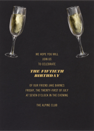 Champagne Glasses by Paperless Post