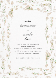 Splendid Floral - Wedding Invitation by Carolina Herrera