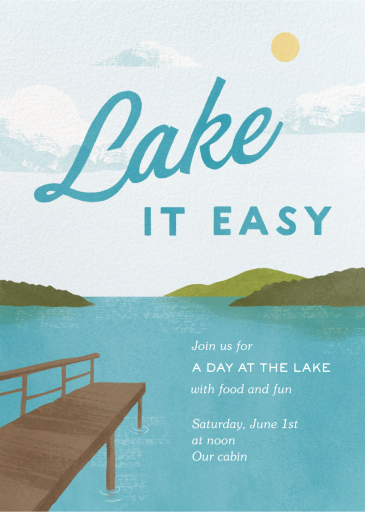 Lakeside View - Summer Party Invitation by Paperless Post