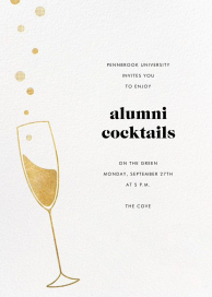 Champagne Flute - Alumni Event Invitation by Paperless Post
