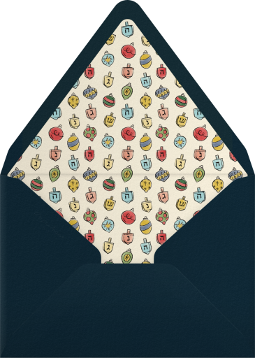 Holiday Icons Wreath Invitation Envelope