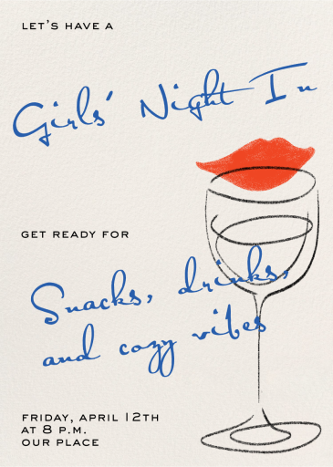 Kiss and Clink - Invitation by Paperless Post