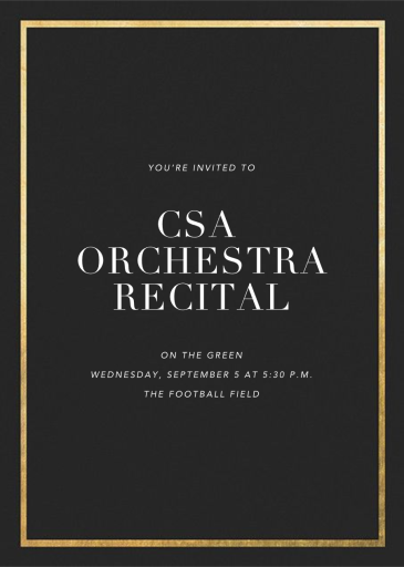 Idylle - Recital Invitation by Paperless Post