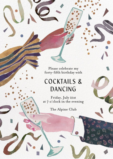 Midnight Cheers - Invitation by Happy Menocal