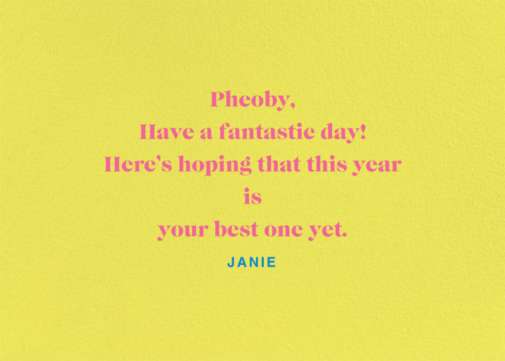 Rainbow Sun (Horizontal) (Nolan Pelletier) - Birthday Card by Red Cap Cards - Back