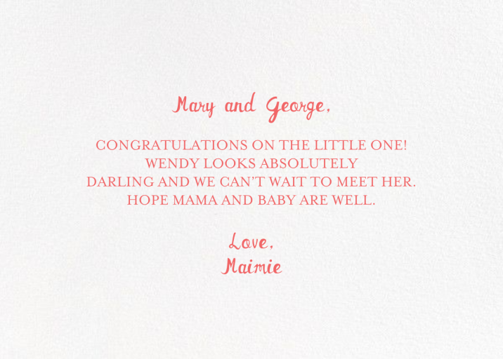 Girl Girl Girl! - Greeting Card by Mr. Boddington's Studio - Back