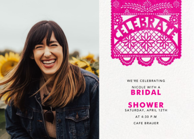 Papel Picado Photo - Bridal Shower Invitation by Paperless Post