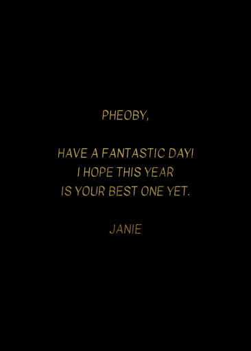 Cosmic Celebration - Birthday Card by Hartland Cards - Back