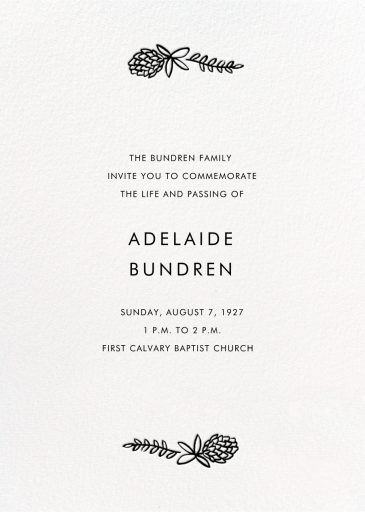 Botanical Lace (Photo) - Invitation by Rifle Paper Co. - Back