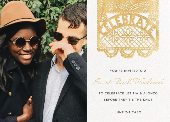 Papel Picado Photo - Bachelor/Bachelorette Party Invitation by Paperless Post