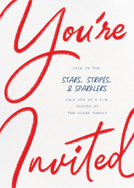 Scribble Script - 4th of July Invitation by Paperless Post