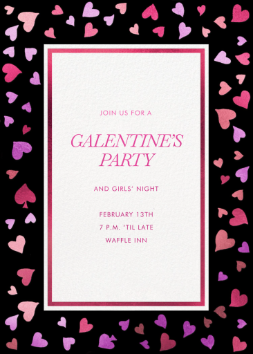 Scattered Hearts - Galentine's Day Invitation by kate spade new york