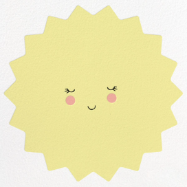 Smiley Sun - Birthday Invitation by Meri Meri