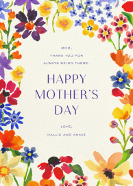 Showered in Florals - Mother's Day Card by Liberty