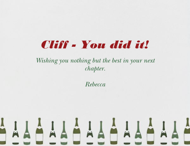 Congratulations - Business Greeting Card by Paperless Post - Back