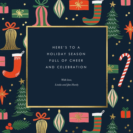 Christmas Spirit Frame Photo - Christmas Card by Rifle Paper Co. - Back