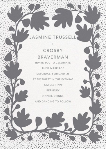 Ficus - Wedding Invitation by Linda and Harriett