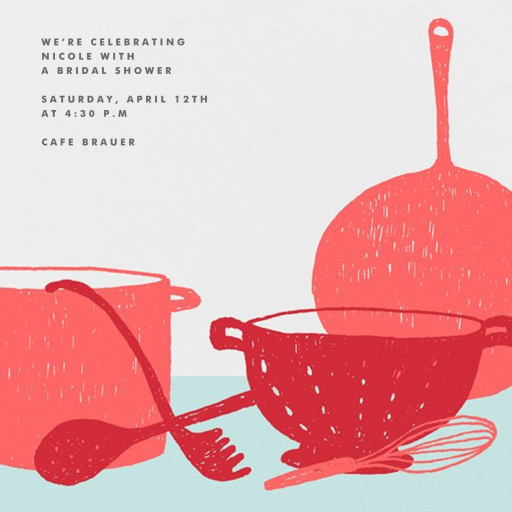 What’s Cooking? - Square - Bridal Shower Invitation by Paperless Post