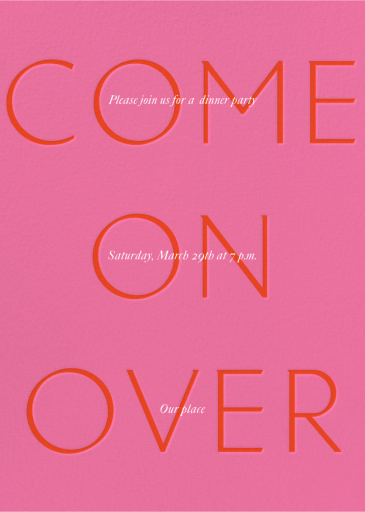 Subtle Text - Party Invitation by Paperless Post