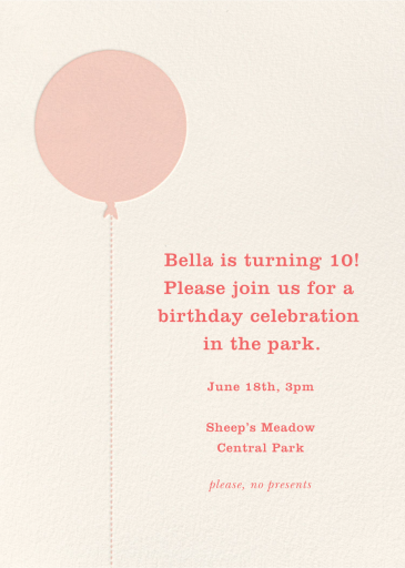 Balloon Birthday (Photo) by kate spade new york - Back