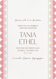 Bordes ondulados - Invitación religiosa de Paperless Post