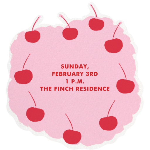 Pink Cherry Cake by Iris + Marie - Back