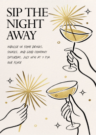 Sparklers and Fizz by Paperless Post