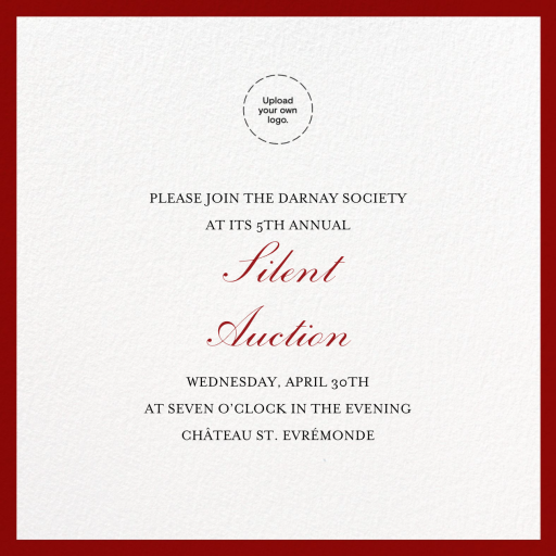 Red Square Border - Business Event Invitation by Paperless Post