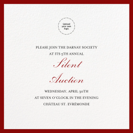 Red Square Border - Business Event Invitation by Paperless Post