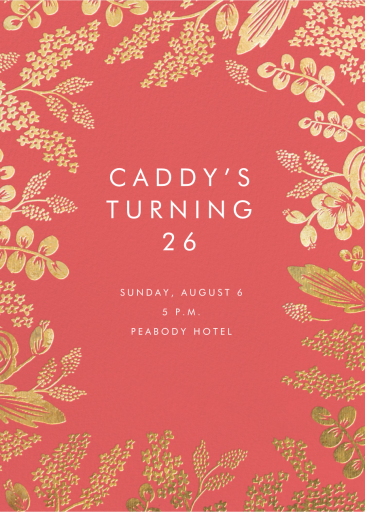 Heather and Lace - Birthday Invitation by Rifle Paper Co.