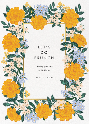 French Marigold - Brunch Invitation by Rifle Paper Co.