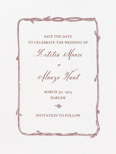 Hyde Park (Save the Date) by Crane & Co.