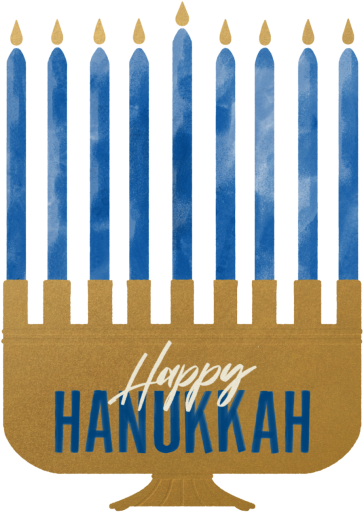 Menorah Cutout - Greeting Card by Paperless Post