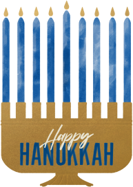 Menorah Cutout - Hanukkah Card by Paperless Post