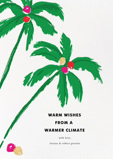 Warm Wishes - Christmas Card by kate spade new york