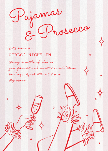 Pajamas and Prosecco - Invitation by Paperless Post