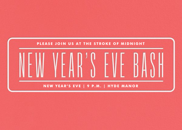 New Year's Eve Bash - New Year's Eve Invitation by Paperless Post