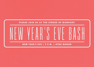New Year's Eve Bash by Paperless Post