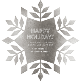Snowflake Cutout - Holiday Card by Paperless Post