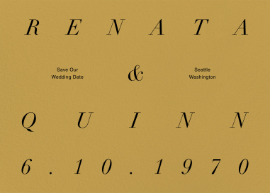 Gatsby Ampersand Save the Date