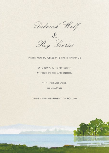 Bainbridge - Wedding Invitation by Felix Doolittle