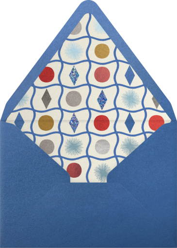Retro Sparkle Ornaments - Paperless Post Envelope